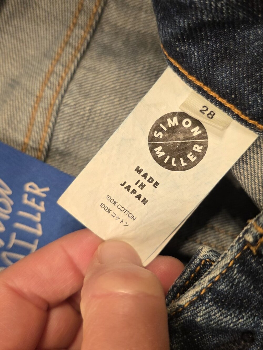 Simon Miller Striped Rainbow Blue Jeans Size 28 - Picture 10 of 15
